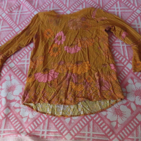 Nine Lives Bazaar floral Blouse viscose sz 10 - Picture 3 of 6